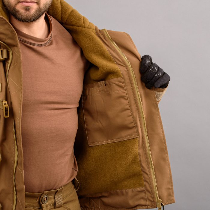 Куртка тактична "SHTORM" COYOTE (Мембрана + Фліс) - Зображення 12