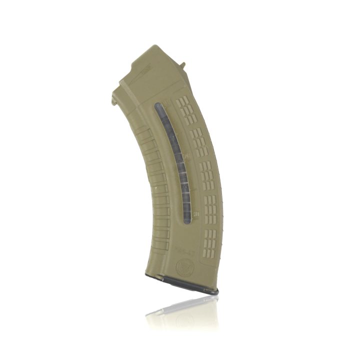 Магазин 7.62х39 з вікном для контролю кількості заряду патронів койот - Зображення 1