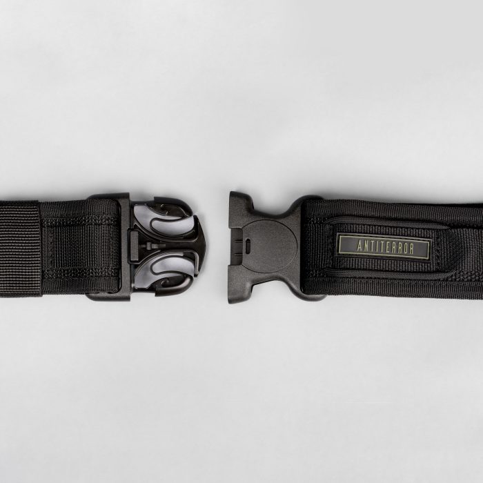 Ремінь тактичний "ANTITERROR II" BLACK 5 см (Поліамід) - Зображення 3