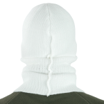 Шапка-балаклава в'язана білий - Зображення 6