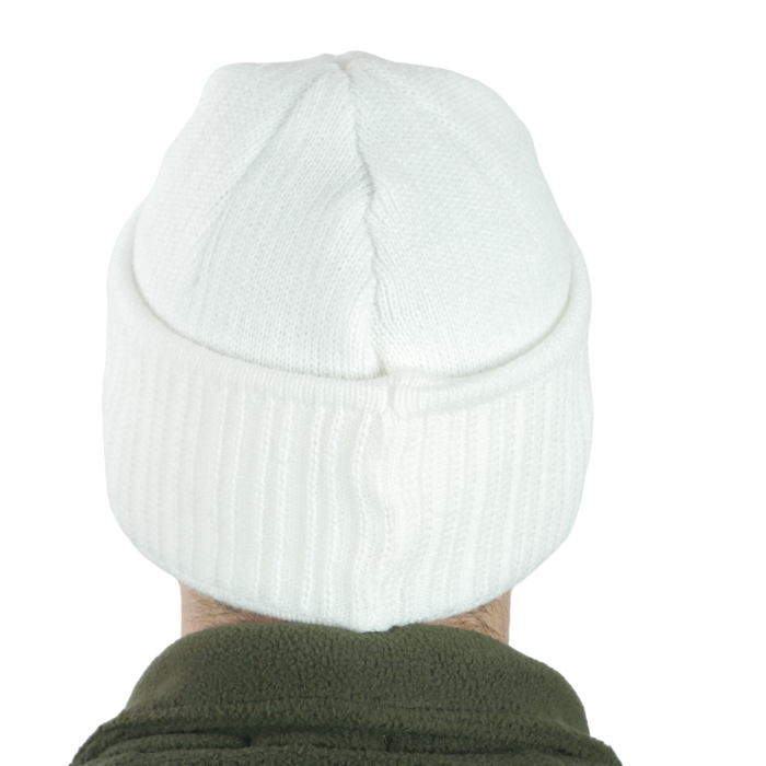 Шапка-балаклава в'язана білий - Зображення 3