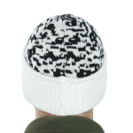 Шапка-балаклава в'язана білий піксель - Зображення 3