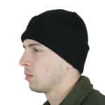 В'язана шапка-балаклава чорна - Зображення 2