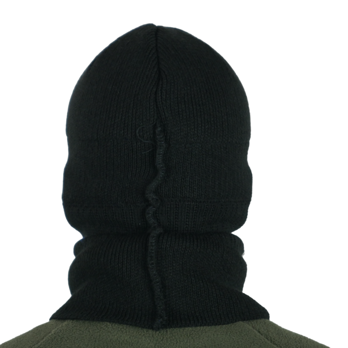 В'язана шапка-балаклава чорна - Зображення 6