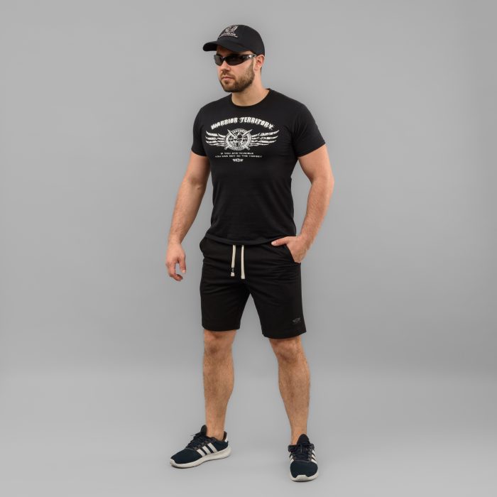 Шорти спортивні "ARMOLINE" BLACK (Трикотаж) - Зображення 4