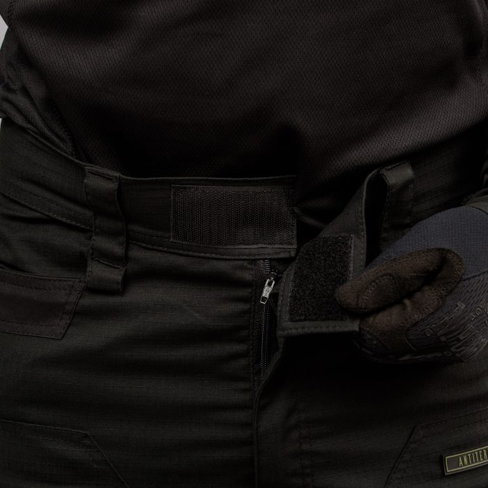 Штани тактичні "ANTITERROR II" BLACK (Rip-Stop Стрейч + Мембрана) - Зображення 4