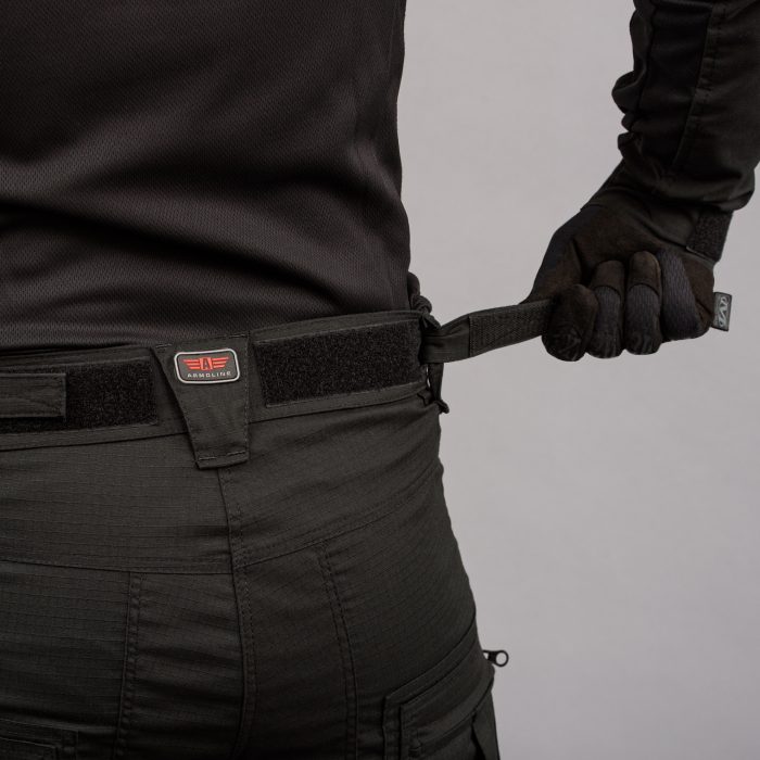 Штани тактичні "ANTITERROR II" BLACK (Rip-Stop Стрейч + Мембрана) - Зображення 6