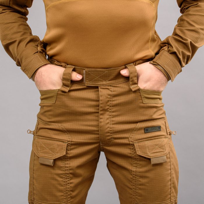 Штани тактичні "ANTITERROR II" COYOTE (Rip-Stop Стрейч + Мембрана) - Зображення 4