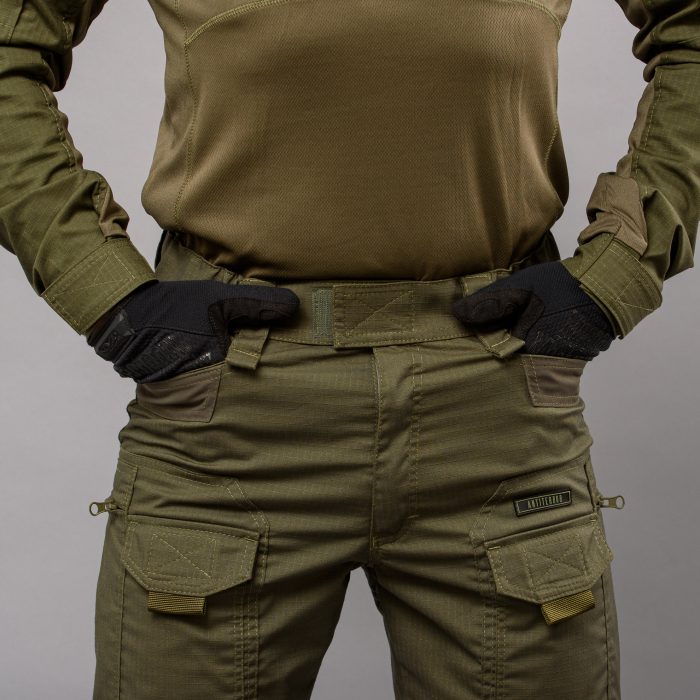 Штани тактичні "ANTITERROR II" OLIVE (Rip-Stop Стрейч + Мембрана) - Зображення 4