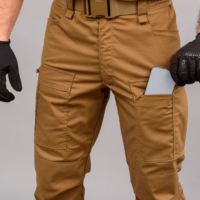 Штани тактичні "DEFENDER" COYOTE з ременем (Rip-Stop Стрейч) - Зображення 8