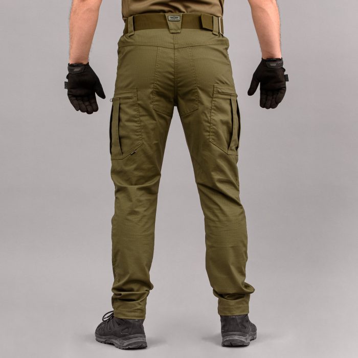 Штани тактичні "DEFENDER" OLIVE з ременем (Rip-Stop Стрейч) - Зображення 3