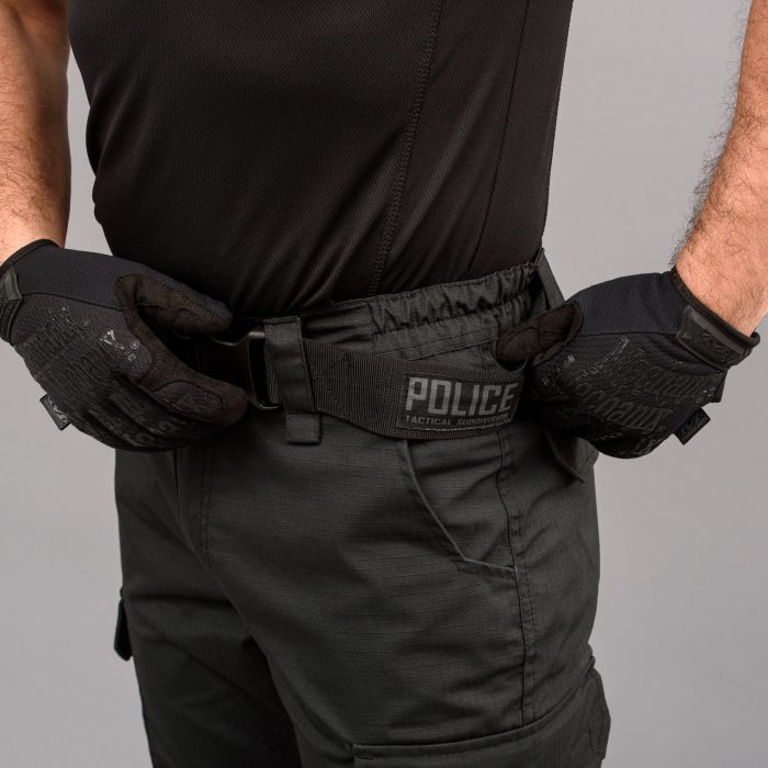Штани тактичні "POLICE" BLACK з ременем 5см (Rip-Stop) - Зображення 6