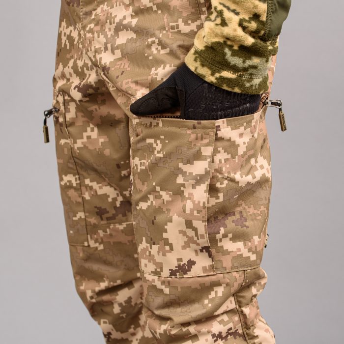 Штани "TRAVEL DEFENCE" УКРПІКСЕЛЬ ММ14 з ременем (Таслан + Мікрофліс) - Зображення 8