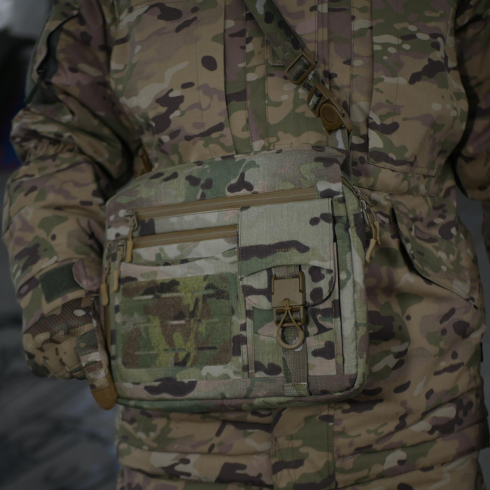 Смарт-сумка через плече Tactic City Assistant Bag XL, мультикам (Cordura USA) - Зображення 8