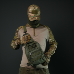 Сумка через плече — Хакі з MOLLE-системою - Зображення 6