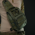 Сумка через плече — Хакі з MOLLE-системою - Зображення 7