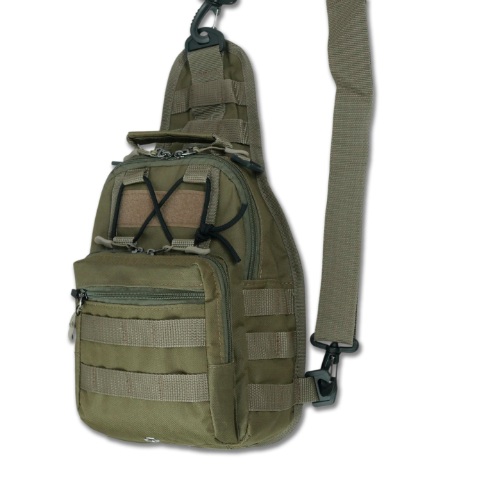 Сумка через плече — Койот з MOLLE-системою - Зображення 3