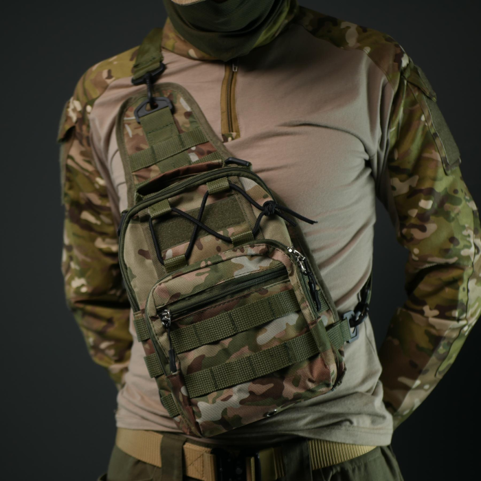 Сумка через плече — Мультикам з MOLLE-системою - Зображення 5