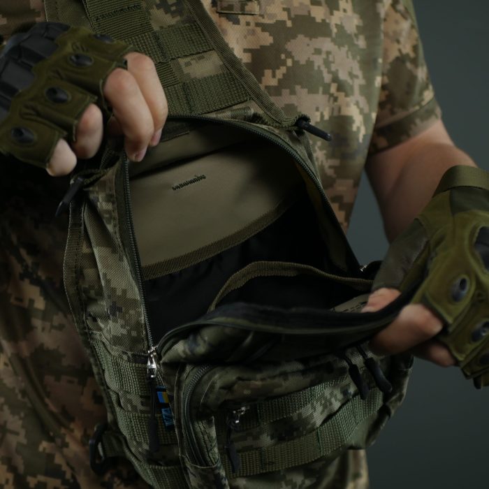 Сумка через плече — Піксель з MOLLE-системою - Зображення 12