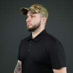 Тактична чорна футболка(поло) Militex - Зображення 8