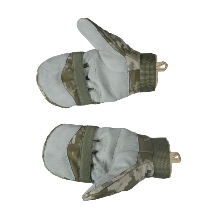 Зимові рукавиці піксель Softshell - Зображення 5