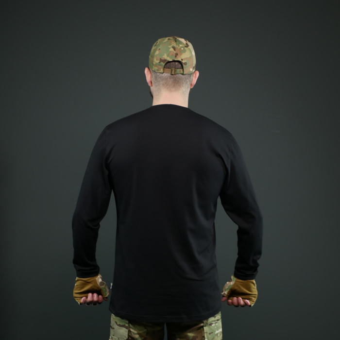 Тактичний чорний лонгслів Militex ARNO - Зображення 7