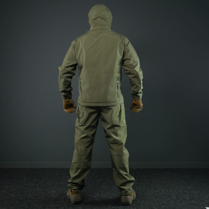 Тактичний демісезонний костюм Softshell Олива - Зображення 10