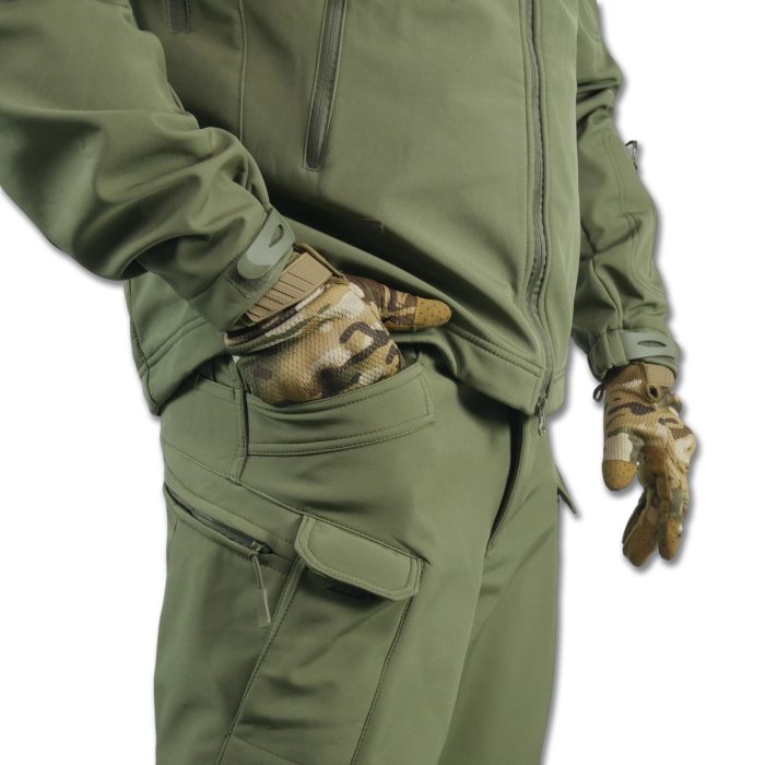Тактичний демісезонний костюм Softshell Олива - Зображення 5