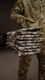 Розкладний каремат піксель посилений (20мм+стропа) Kiborg К-2 - Зображення 9