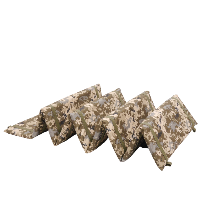 Розкладний каремат піксель посилений (20мм+стропа) Kiborg К-2 - Зображення 3