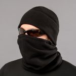 Теплий Комплект Шапка + Баф "BLACK" (Фліс)