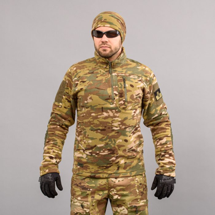 Толстовка тактична 1/4 Zip "TRAVEL DEFENCE" MULTICAM (Мікрофліс) - Зображення 1