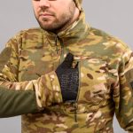 Толстовка тактична 1/4 Zip "TRAVEL DEFENCE" MULTICAM (Мікрофліс) - Зображення 5
