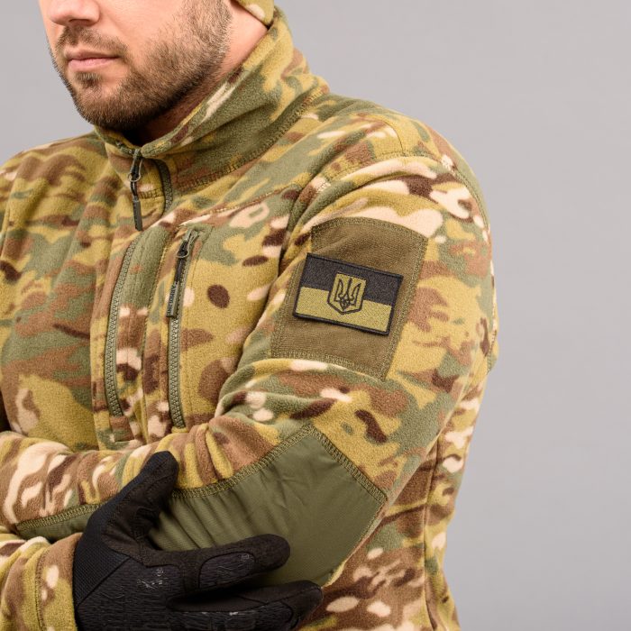 Толстовка тактична 1/4 Zip "TRAVEL DEFENCE" MULTICAM (Мікрофліс) - Зображення 6