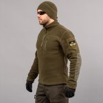 Толстовка тактична 1/4 Zip "TRAVEL DEFENCE" OLIVE (Мікрофліс) - Зображення 2