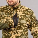 Толстовка тактична 1/4 Zip "TRAVEL DEFENCE" УКРПІКСЕЛЬ ММ14 (Мікрофліс) - Зображення 5