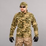 Толстовка тактична 1/4 Zip "TRAVEL DEFENCE" УКРПІКСЕЛЬ ММ14 (Мікрофліс)