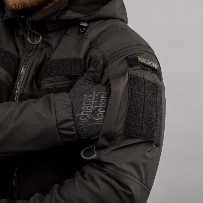 Толстовка з капюшоном "ANTITERROR II" BLACK (Фліс + Мембрана) - Зображення 7