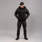 Толстовка з капюшоном "ANTITERROR II" BLACK (Фліс + Мембрана) - Зображення 12