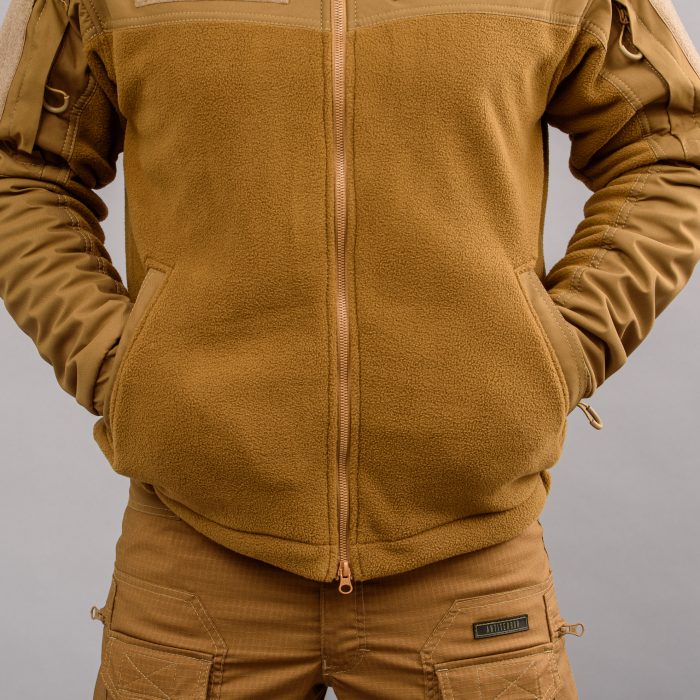 Толстовка з капюшоном "ANTITERROR II" COYOTE (Фліс + Мембрана) - Зображення 9