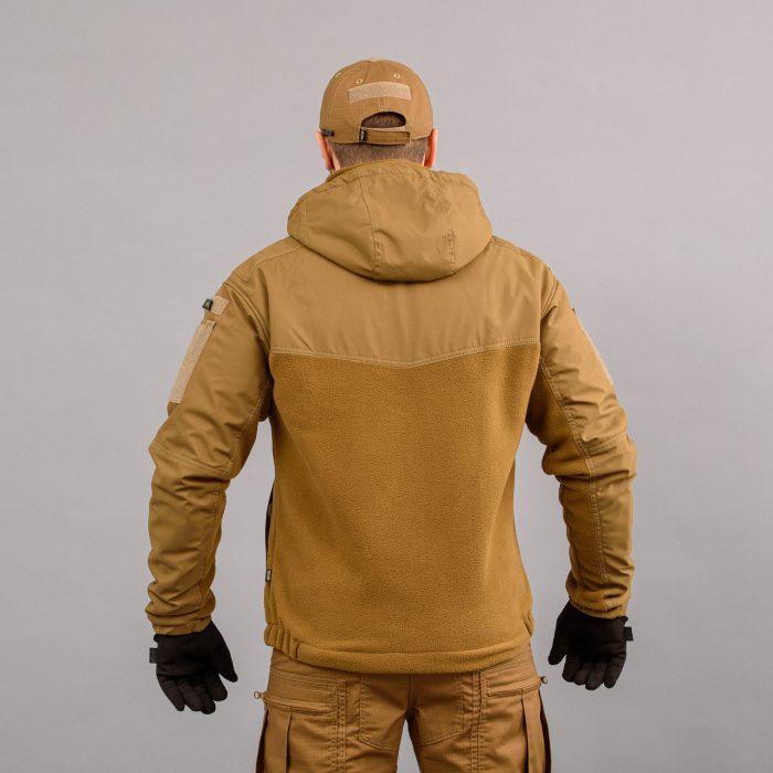 Толстовка з капюшоном "ANTITERROR II" COYOTE (Фліс + Мембрана) - Зображення 3