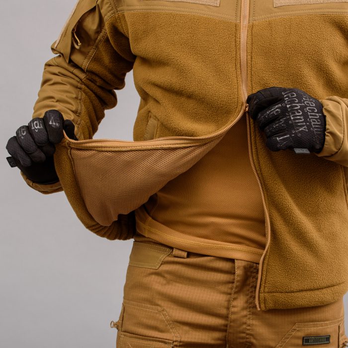 Толстовка з капюшоном "ANTITERROR II" COYOTE (Фліс + Мембрана) - Зображення 11
