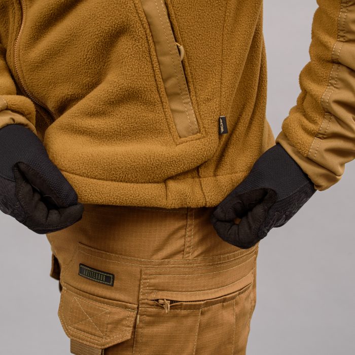 Толстовка з капюшоном "ANTITERROR II" COYOTE (Фліс + Мембрана) - Зображення 10