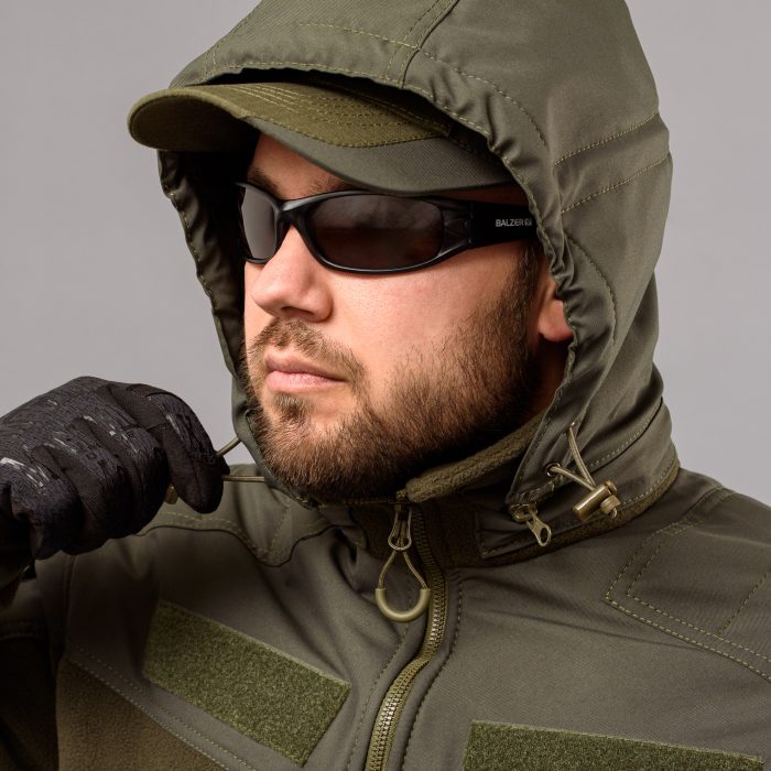 Толстовка з капюшоном "ANTITERROR II" OLIVE (Фліс + Мембрана) - Зображення 4