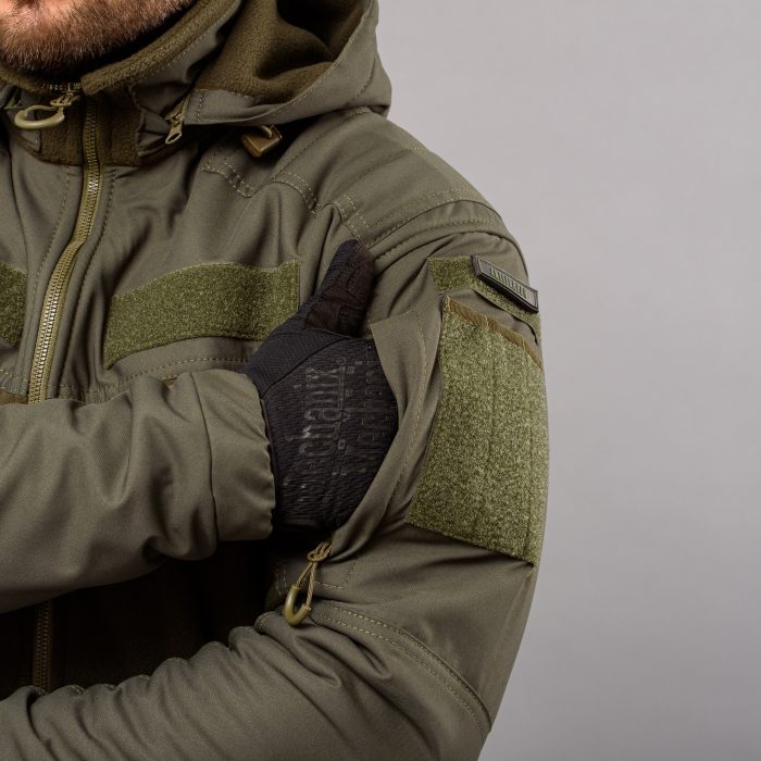 Толстовка з капюшоном "ANTITERROR II" OLIVE (Фліс + Мембрана) - Зображення 8