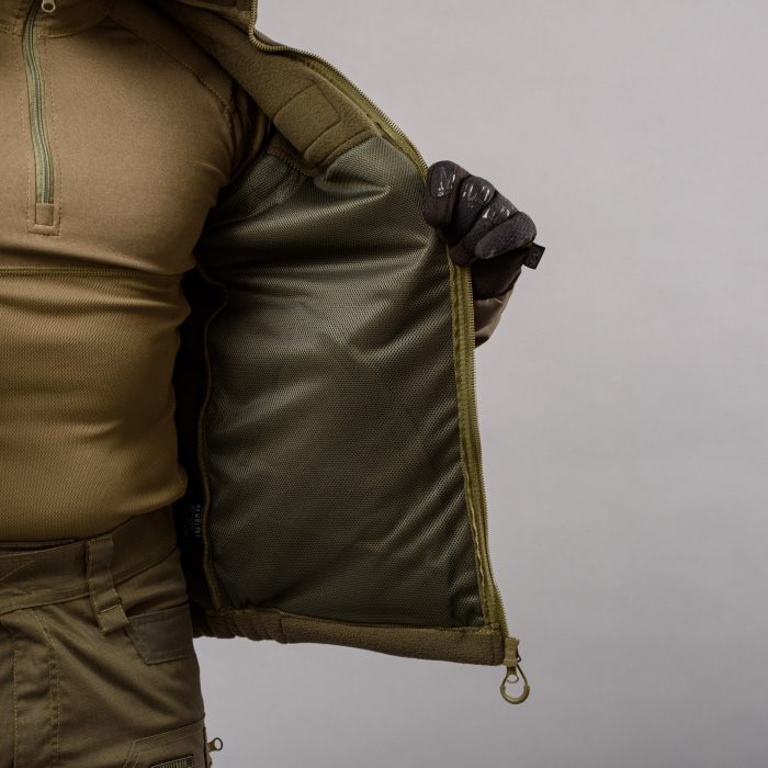 Толстовка з капюшоном "ANTITERROR II" OLIVE (Фліс + Мембрана) - Зображення 11