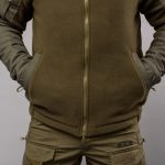 Толстовка з капюшоном "ANTITERROR II" OLIVE (Фліс + Мембрана) - Зображення 9