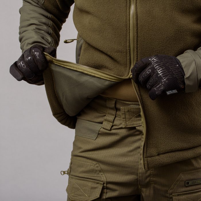 Толстовка з капюшоном "ANTITERROR II" OLIVE (Фліс + Мембрана) - Зображення 10