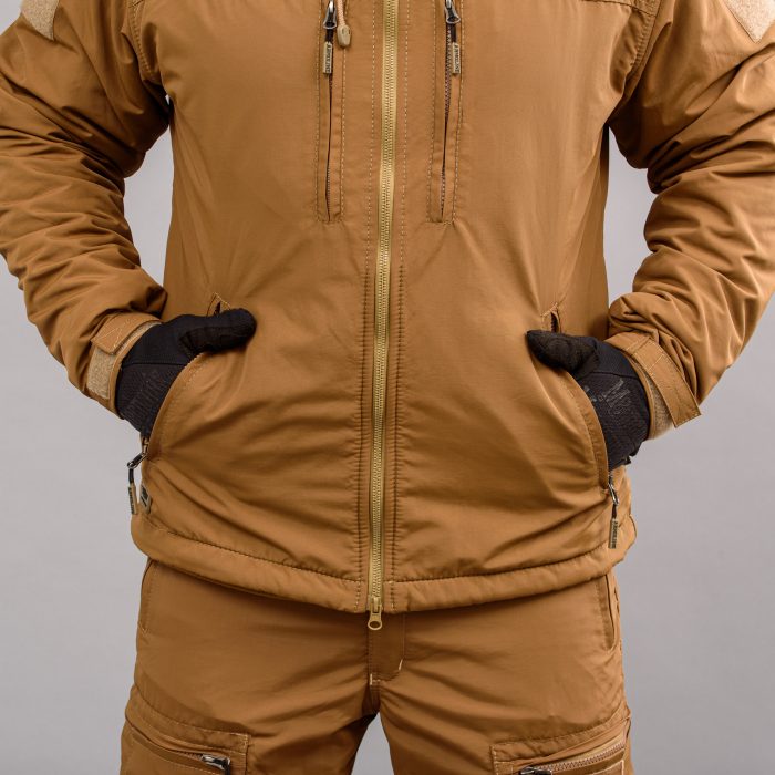 Вітровка "TRAVEL DEFENCE" COYOTE (Таслан + Мікрофліс) - Зображення 8