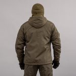 Вітровка "TRAVEL DEFENCE" DARK OLIVE (Таслан + Мікрофліс) - Зображення 3